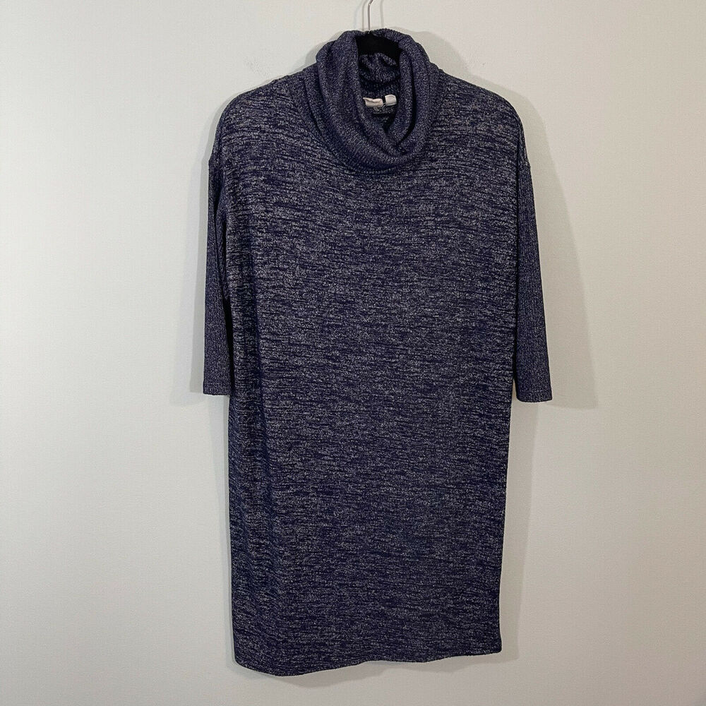 GAP Navy Cowl Neck Short Sleeve Sweater Dress
